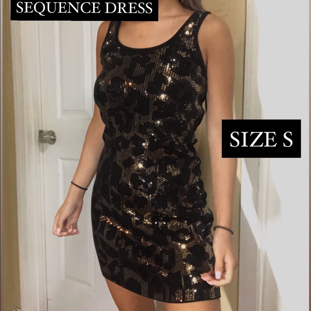 Express Strechy Tight Bodycon Sequence Dress